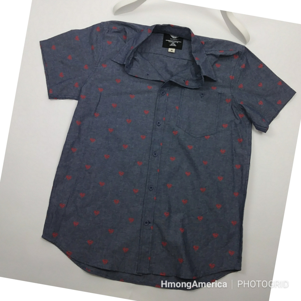 Blue grayish Superman Imprint Mens Top-NWOT